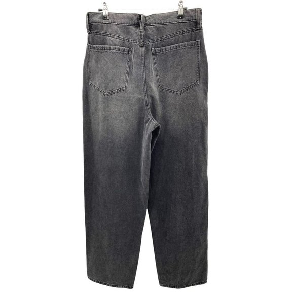 SO Goods For Life Highest Rise Baggy Black Grey‎ Jean Juniors 11/30 Distressed - Picture 4 of 8